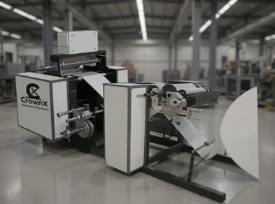Aluminium foil and butter paper machine